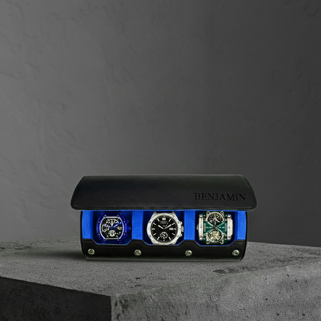Auraver Leather Watch Roll Case™