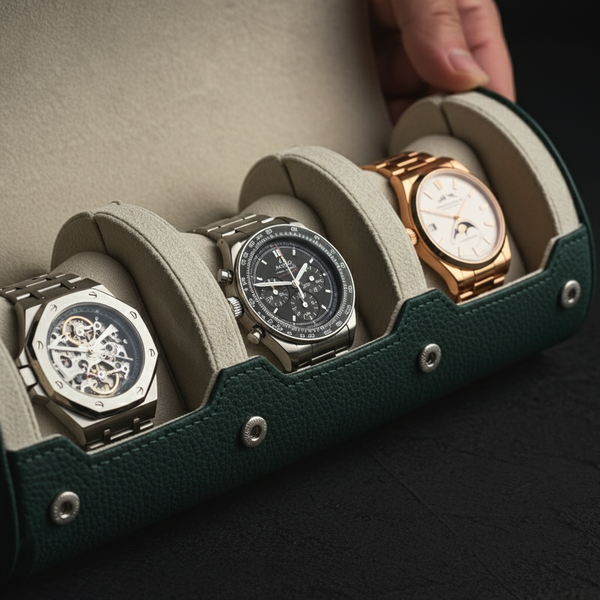 Auraver Leather Watch Roll Case™